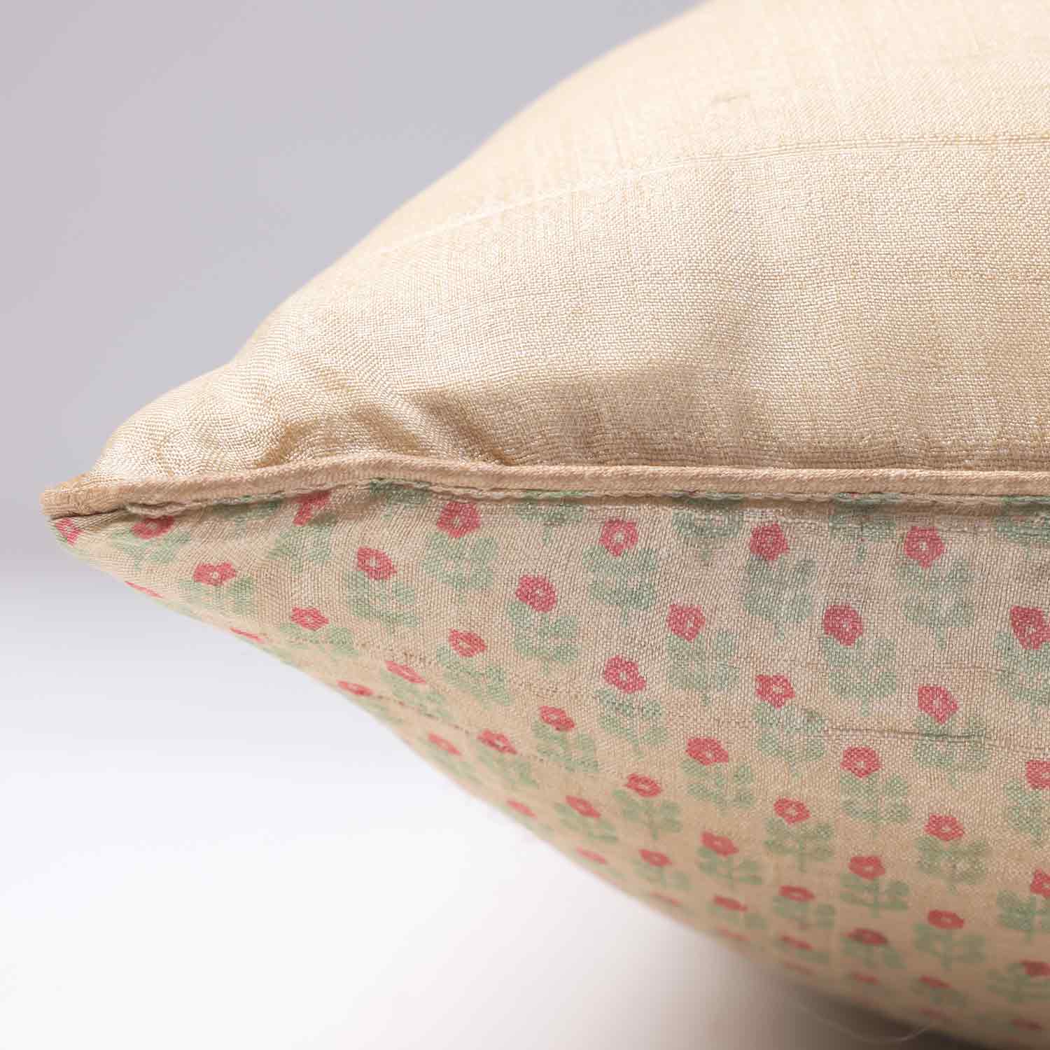 Raqeeb Silk Block Printed Cushion Cover