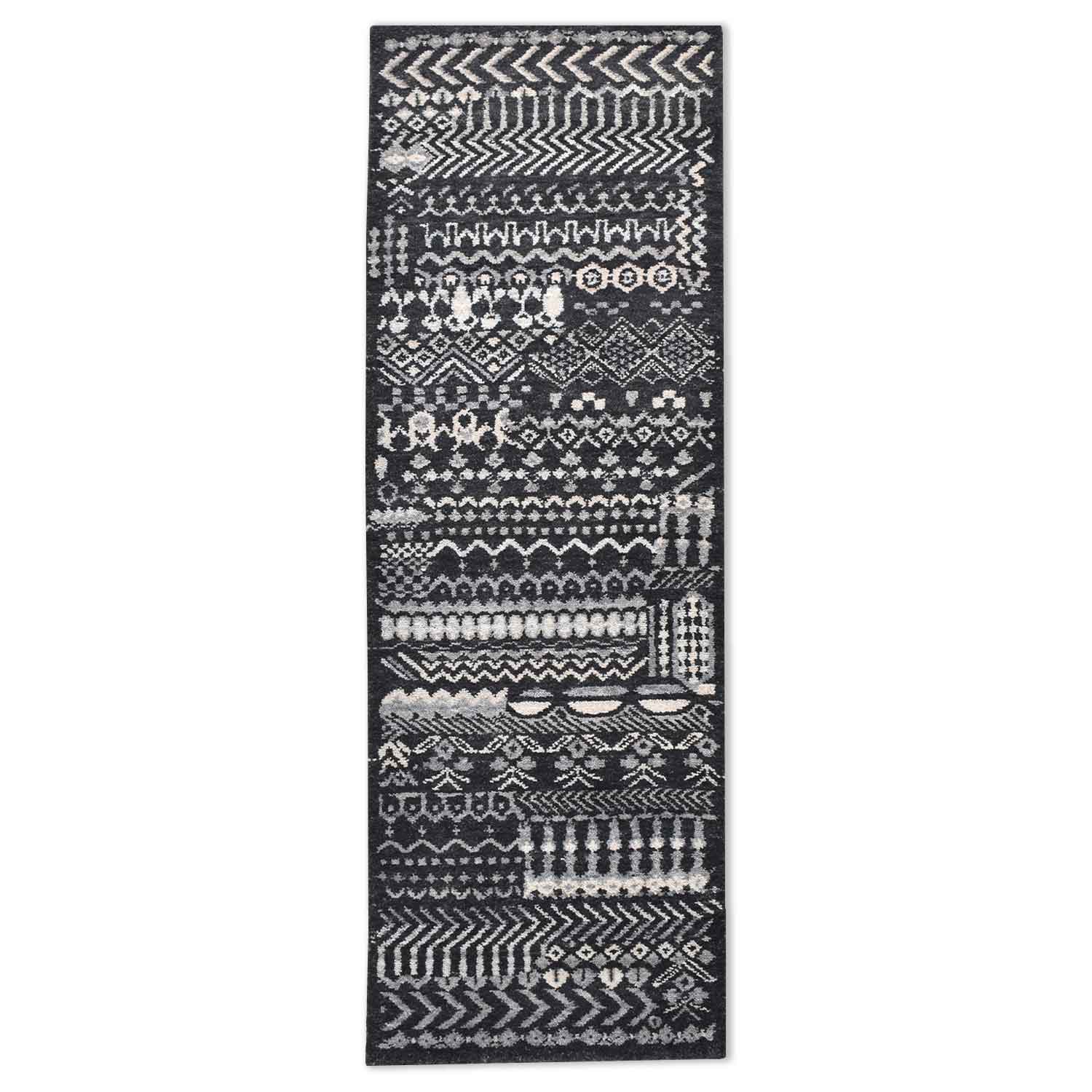 Ancient Impression Hand Knotted Woollen Runner