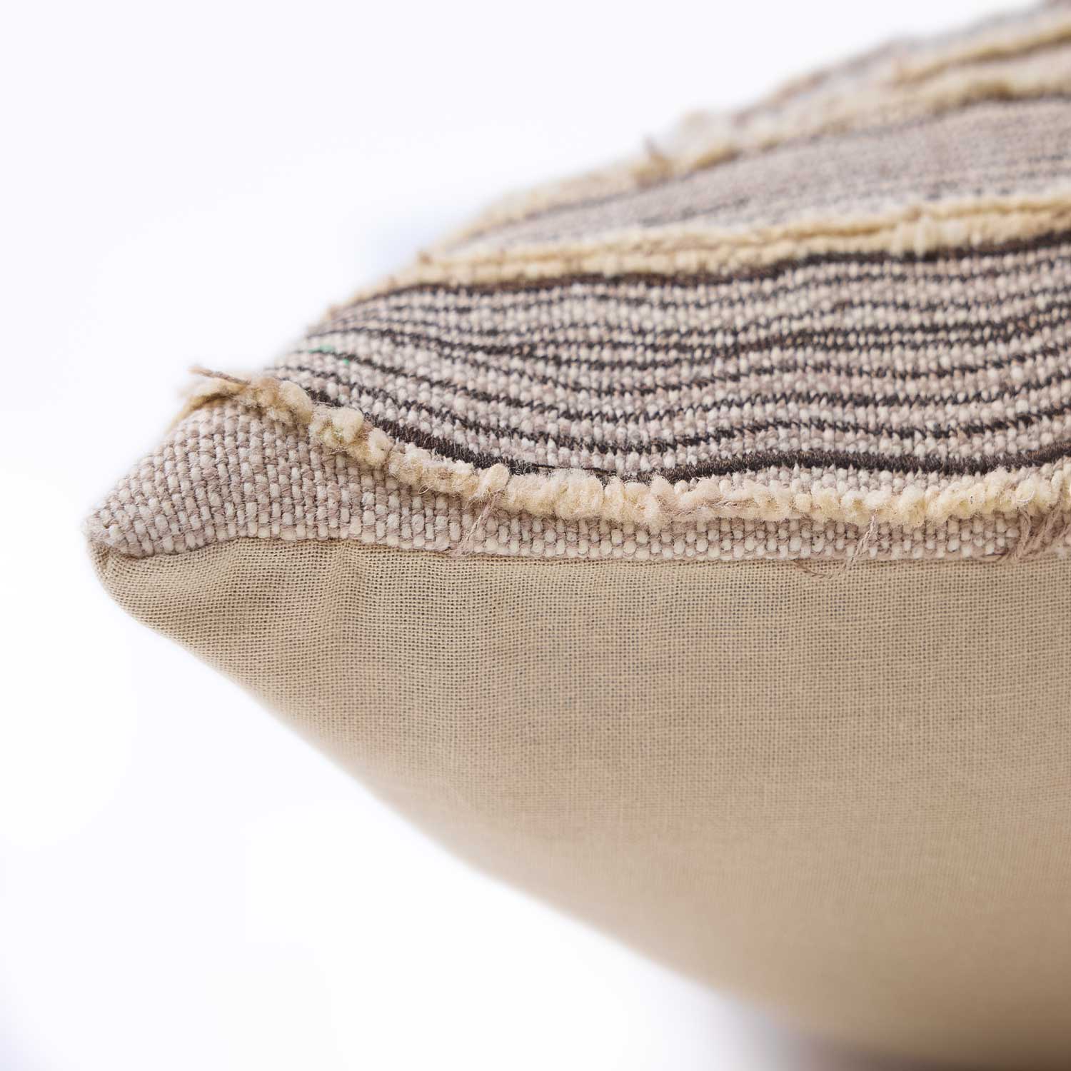 Cotton Patchwork Embroidered Sutra Lumbar Cushion Cover