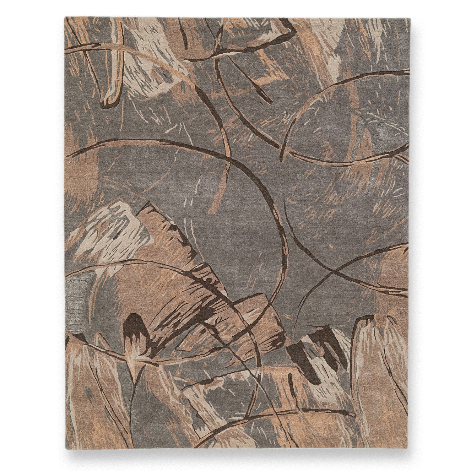 Mosaic Hand Tufted Wool And Viscose Rug