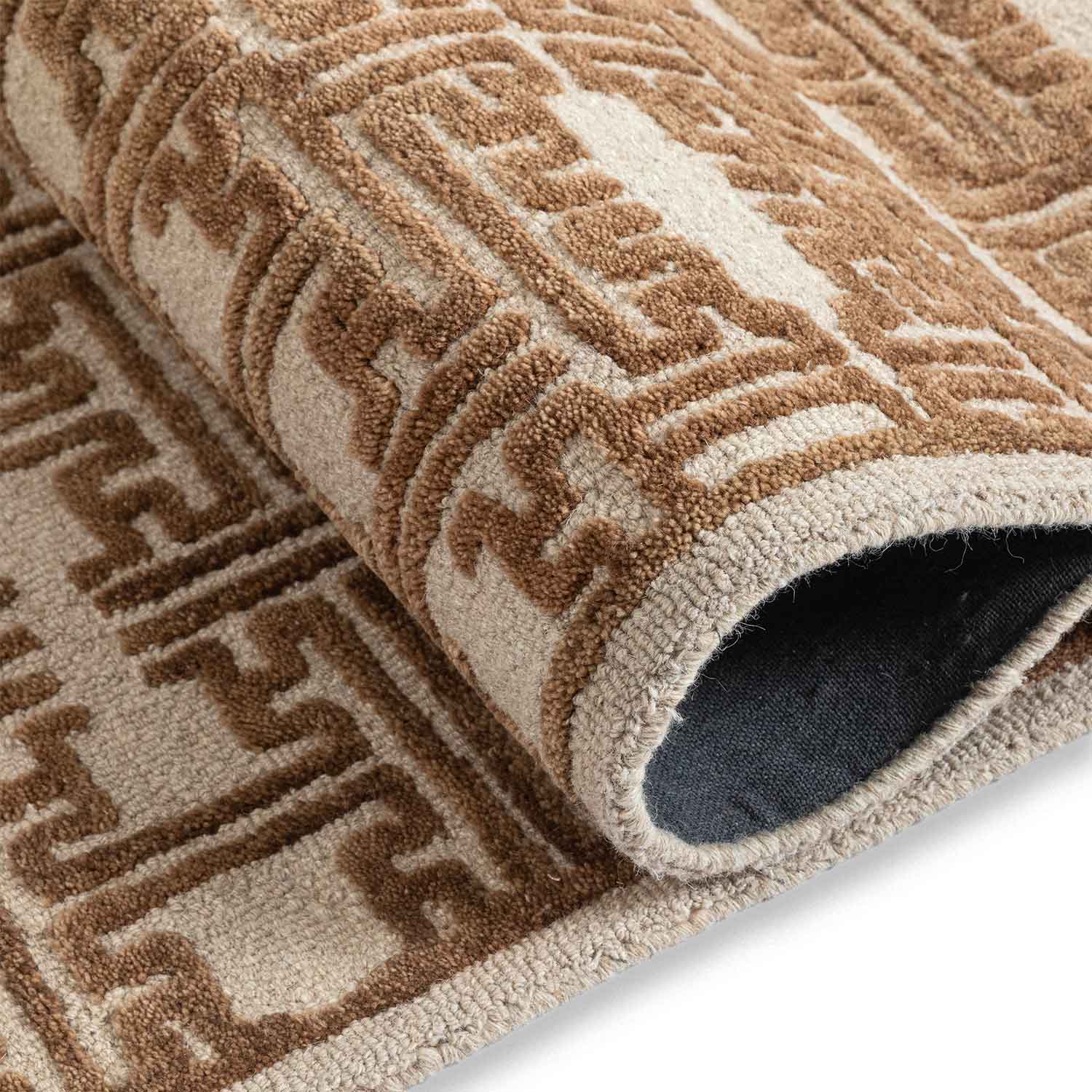 Latticed Hand Tufted Wool Rug Hand Tufted Woollen Rug