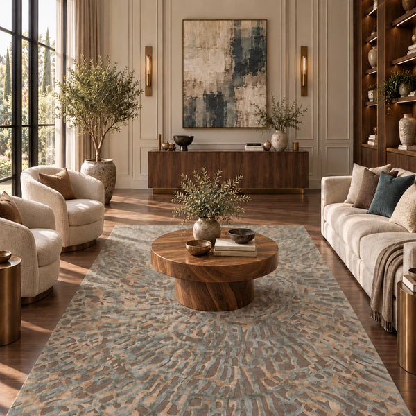 Monsoon Hand Tufted Woollen and Viscose Rug