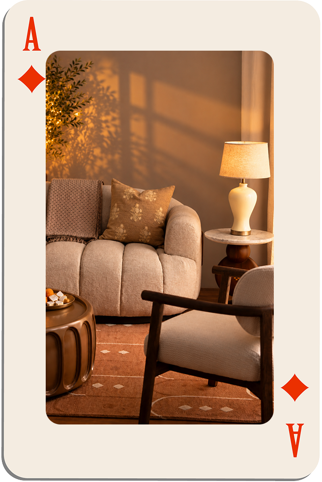 Comfortable seating for conversations that carry on.