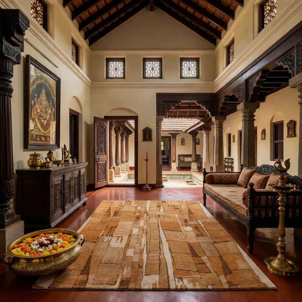 Rustizee Hand Tufted Wool And Viscose Rug