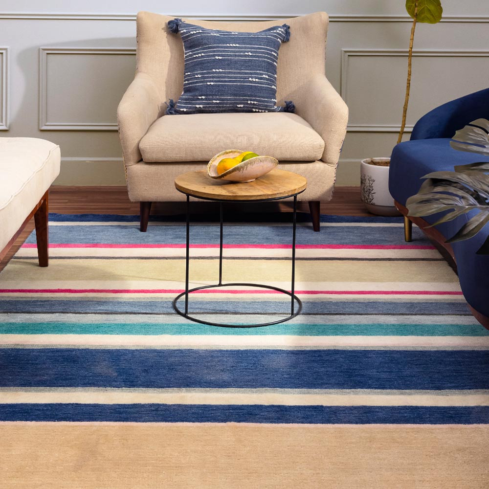 Azalea Handloom Woollen and Cotton Dhurrie