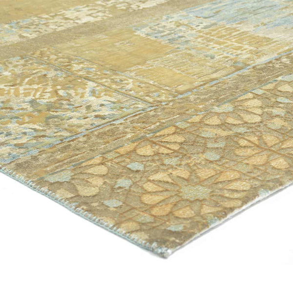 Windswept Hand Knotted Woollen And Silk Rug By Tarun Tahiliani