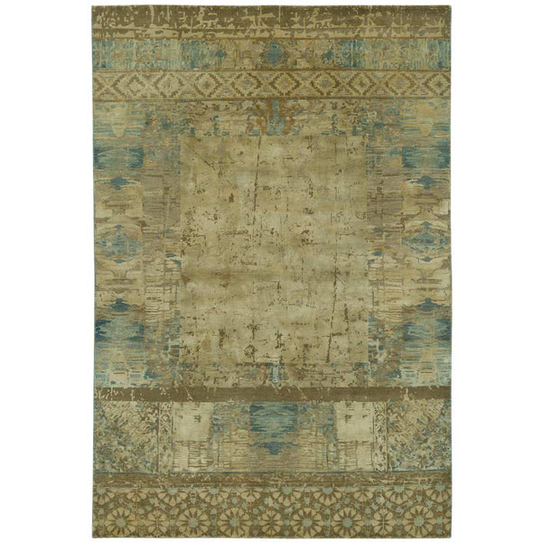 Windswept Hand Knotted Woollen And Silk Rug By Tarun Tahiliani