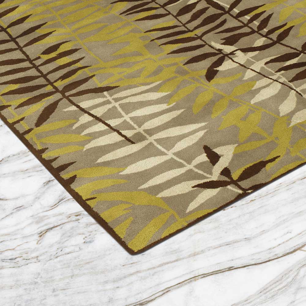 Leaves Hand Tufted Woollen Rug
