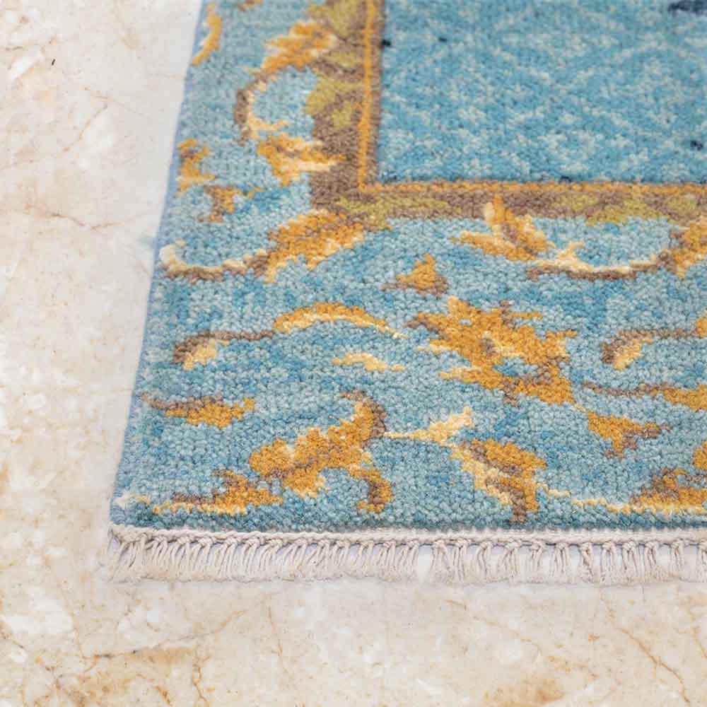 Upasana Hand Knotted Woollen and Viscose Rug