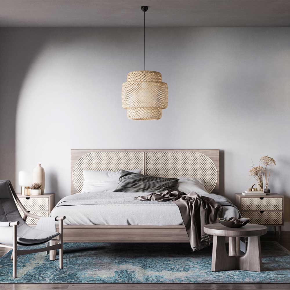 Veil Hand Knotted Wool and Viscose Yarn Rug