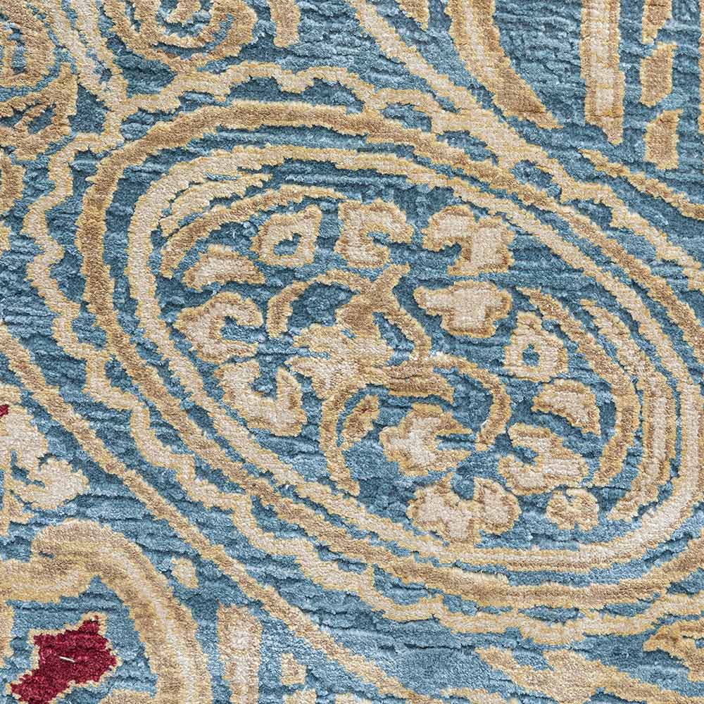 Khwabeeda Hand Knotted Woollen and Silk Rug By Raghavendra Rathore