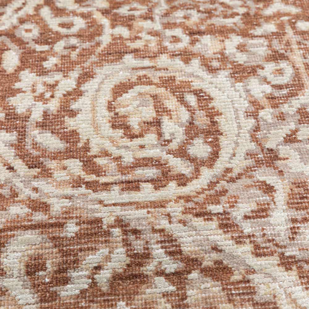 Meraki Hand Knotted Woollen And Viscose Rug