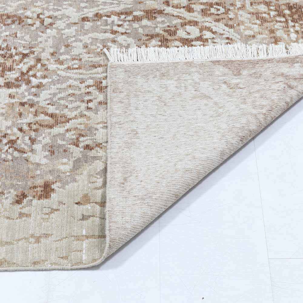 Meraki Hand Knotted Woollen And Viscose Rug
