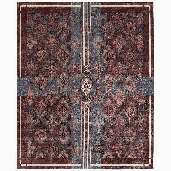 The Buxar Saga Hand Knotted Woollen and Silk Rug By Shantanu And Nikhil