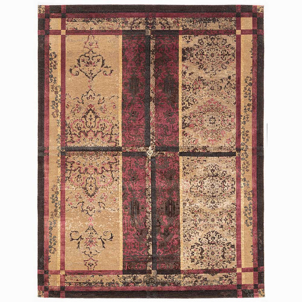 Traversing Travancore Hand Knotted Woollen and Silk Rug By Shantanu And Nikhil