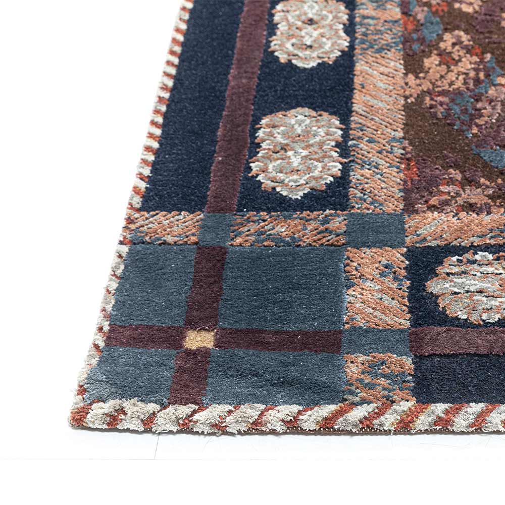 Plight of Plassey Hand Knotted Woollen and Silk Rug By Shantanu And Nikhil