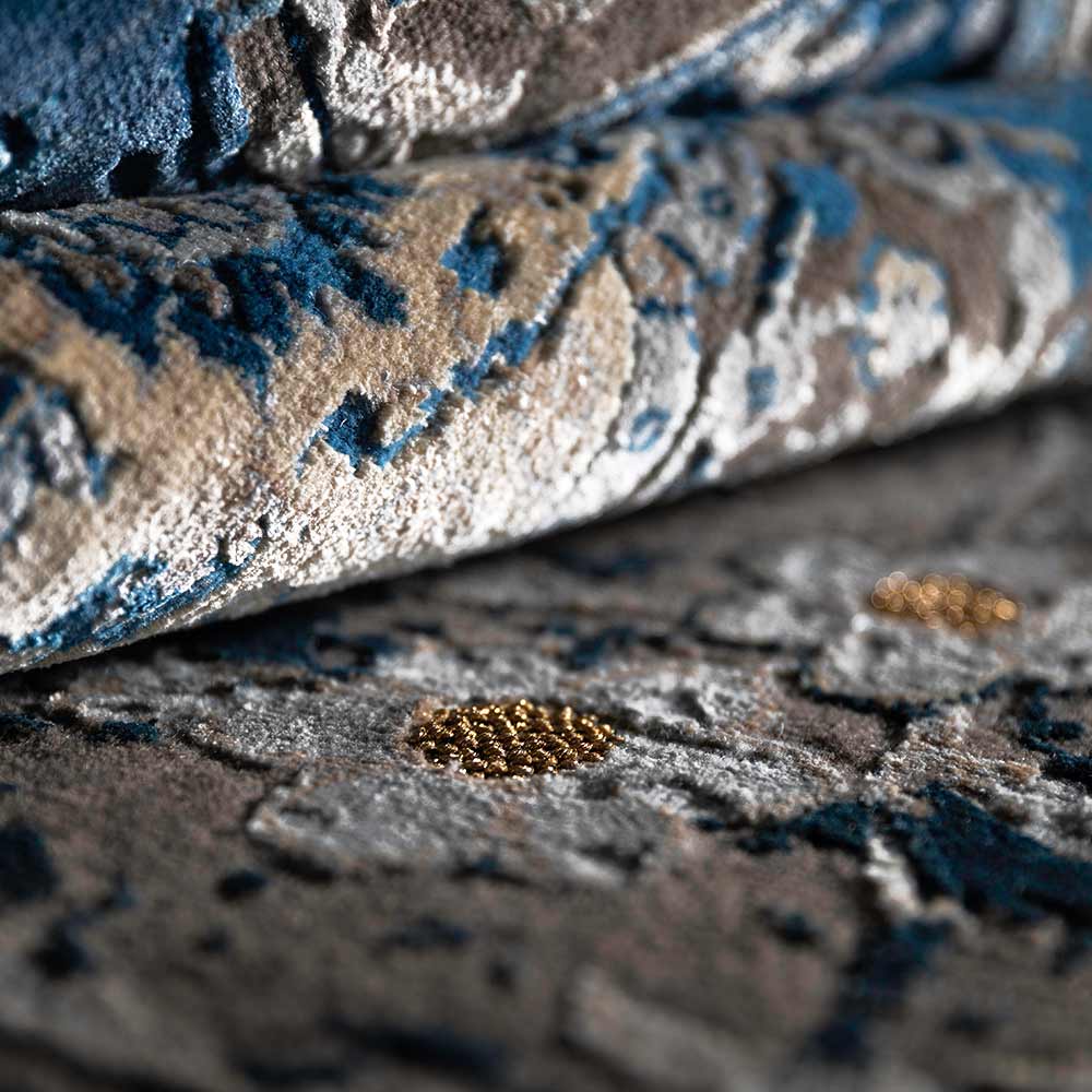Brocade Garden Hand Knotted Woollen and Silk Rug By Tarun Tahiliani