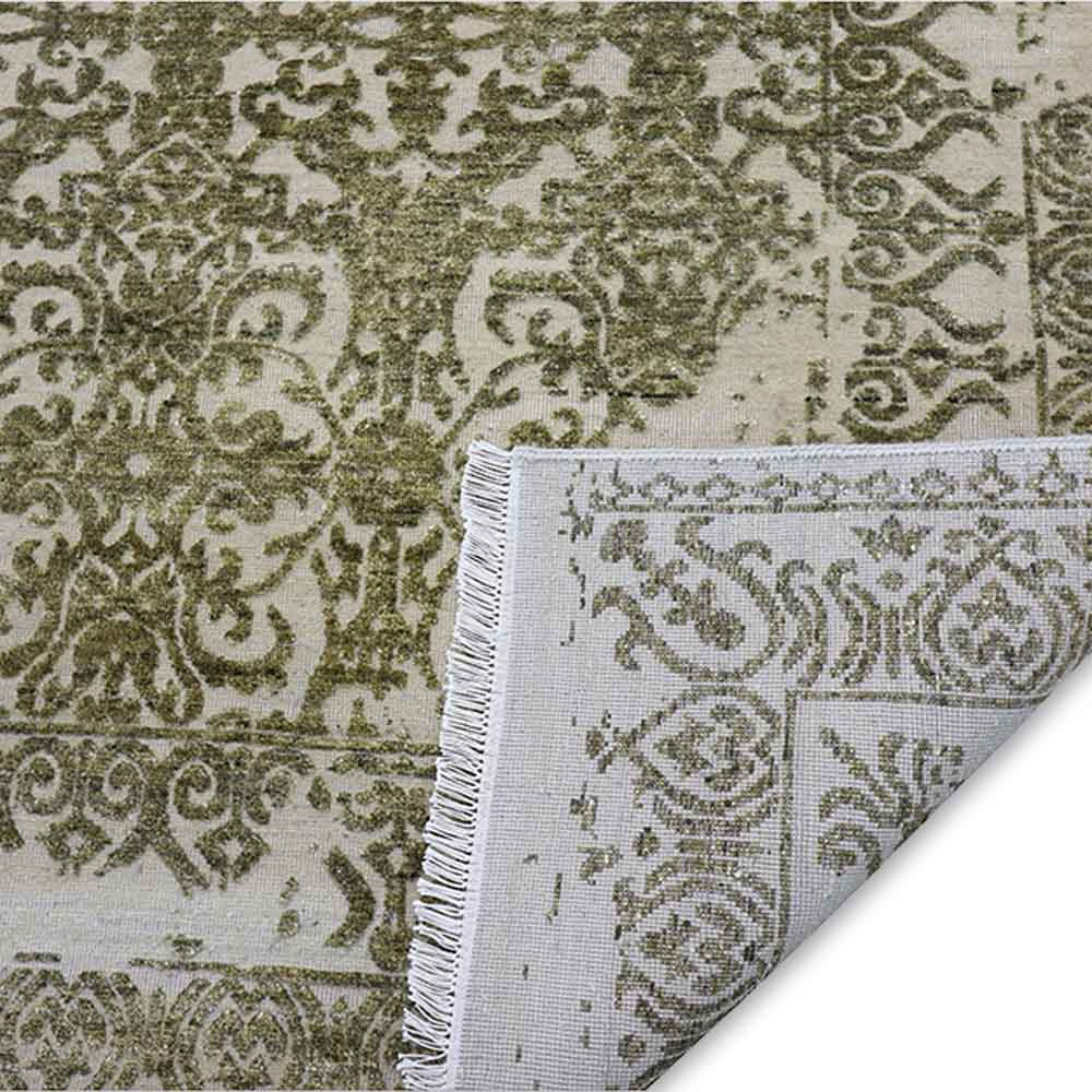 Mirza Hand Knotted Woollen And Viscose Rug