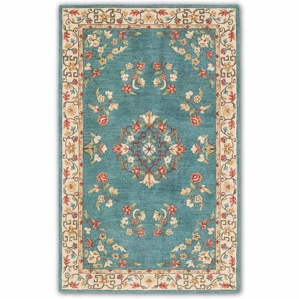 Abuson hand tufted woollen rug by Obeetee - full view