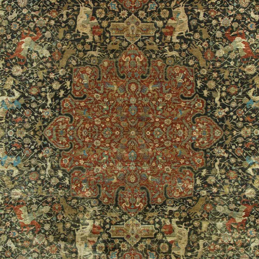 Tabriz Hand Knotted Woollen Rug