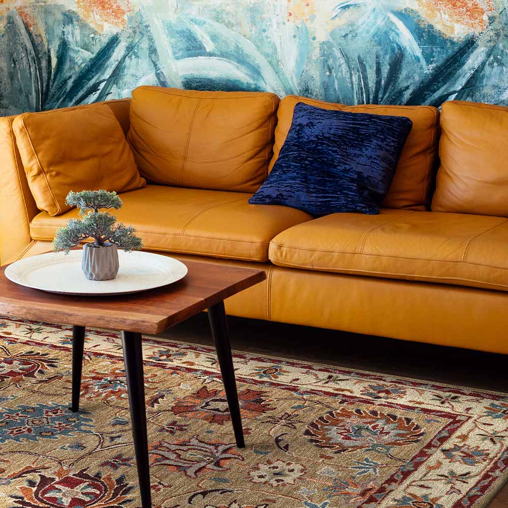 Palmette Hand Tufted Woollen Rug