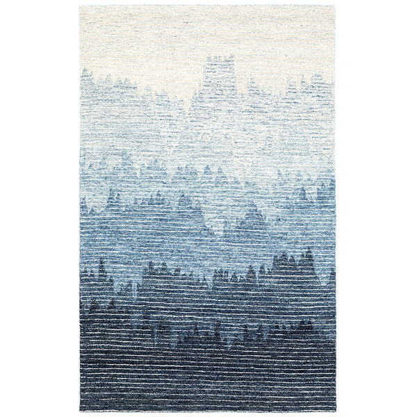 Ocean hand tufted woollen rug by Obeetee - full view