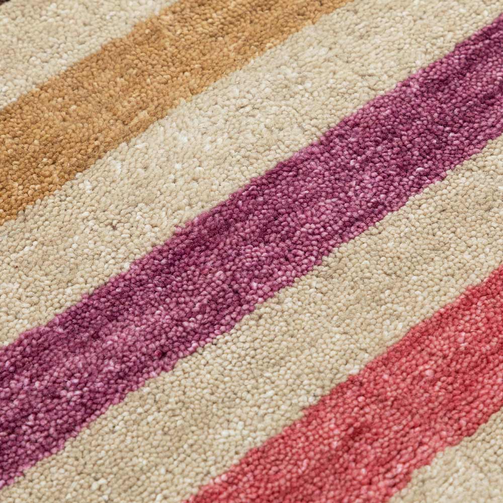 Azalea Hand Woven Woollen and Cotton Dhurrie