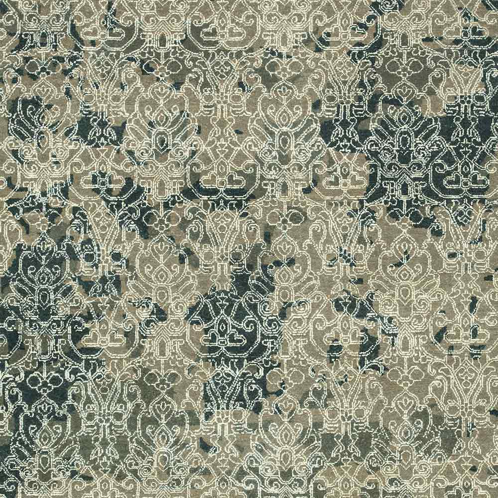 Mica Hand Knotted Woollen and Silk Rug