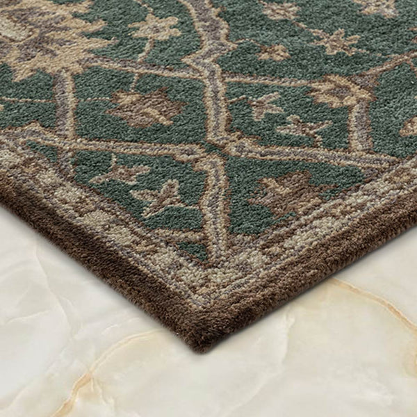 Zamiya hand tufted woollen rug by Obeetee - detail view
