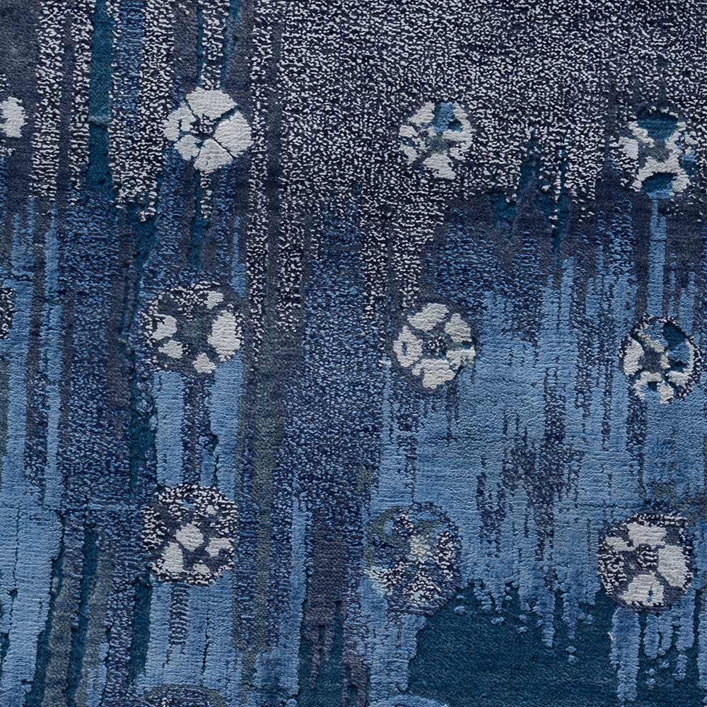 Rangrez Hand Knotted Woollen and Silk Rug