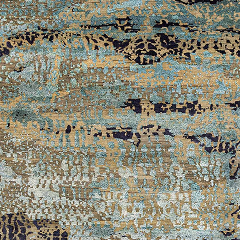 Tangle Hand Knotted Woollen and Viscose Rug