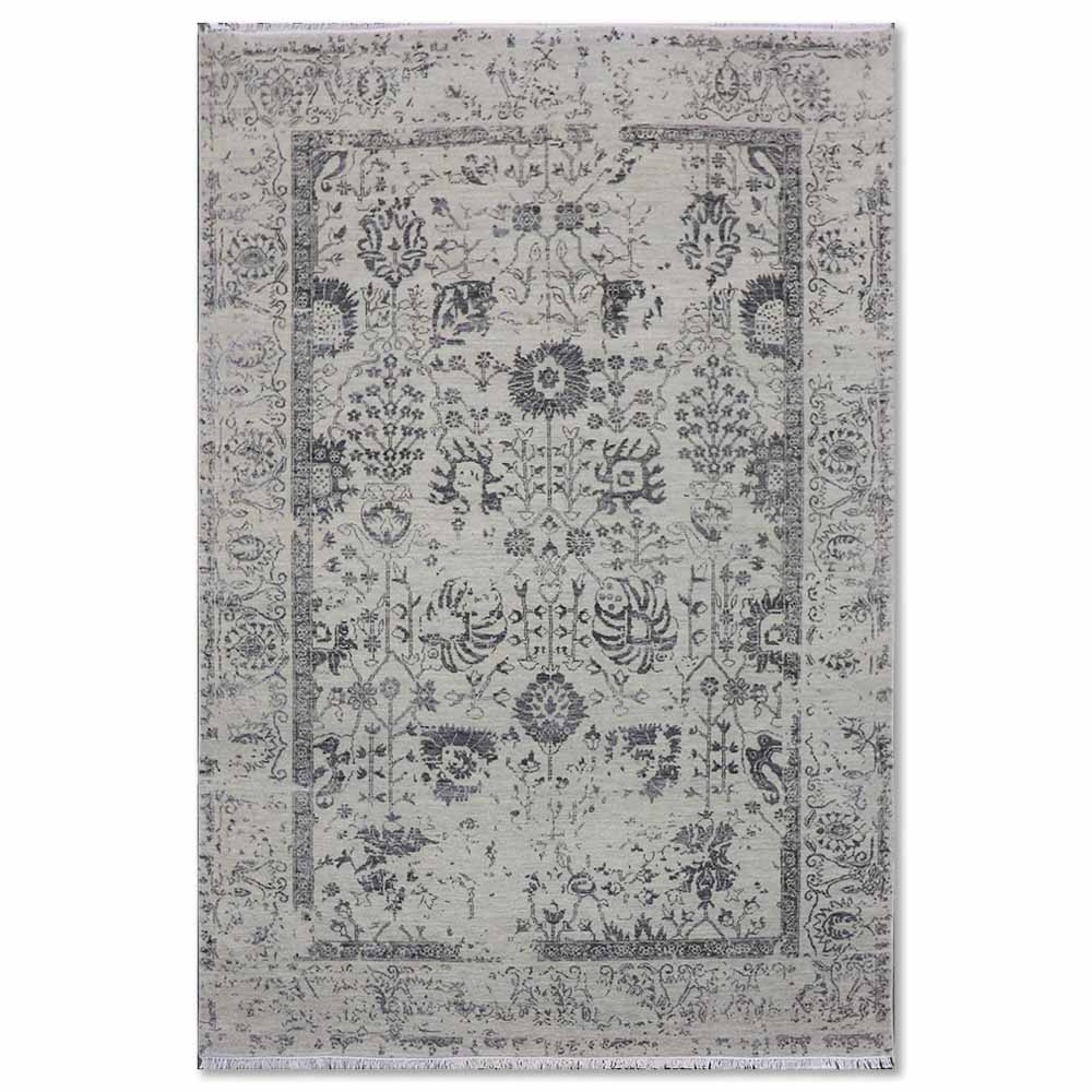Ilya Hand Knotted Woollen And Viscose Rug