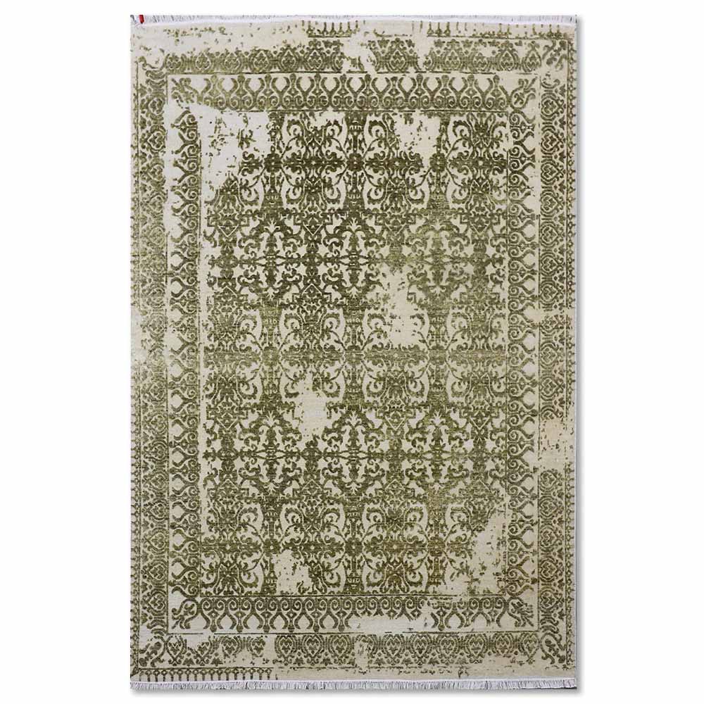 Mirza Hand Knotted Woollen And Viscose Rug