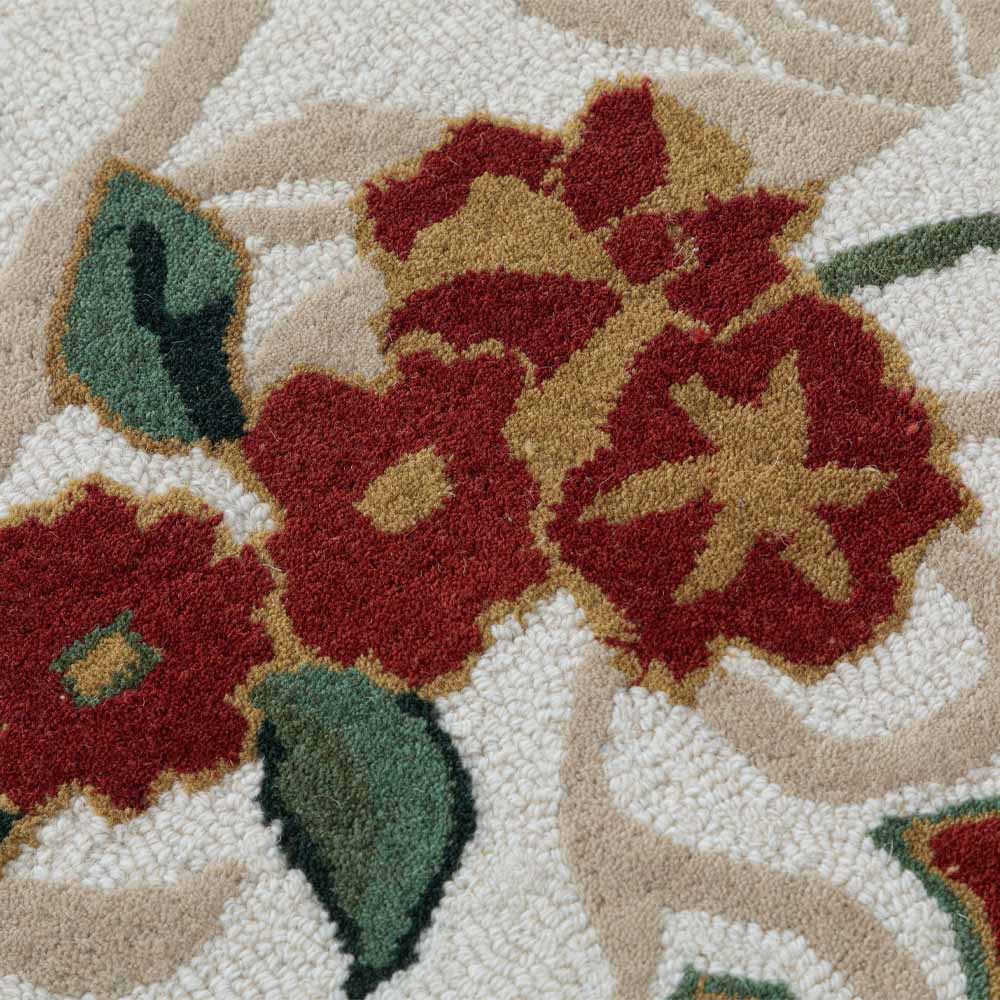 Floral Damas Hand Tufted Woollen Rug