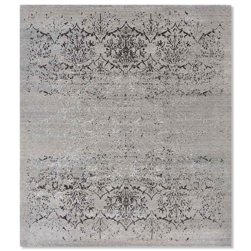 Miles Hand Knotted Wool,  Bamboo Silk Rug
