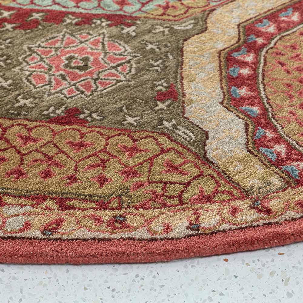 Jarett Hand Tufted Woollen Round Rug