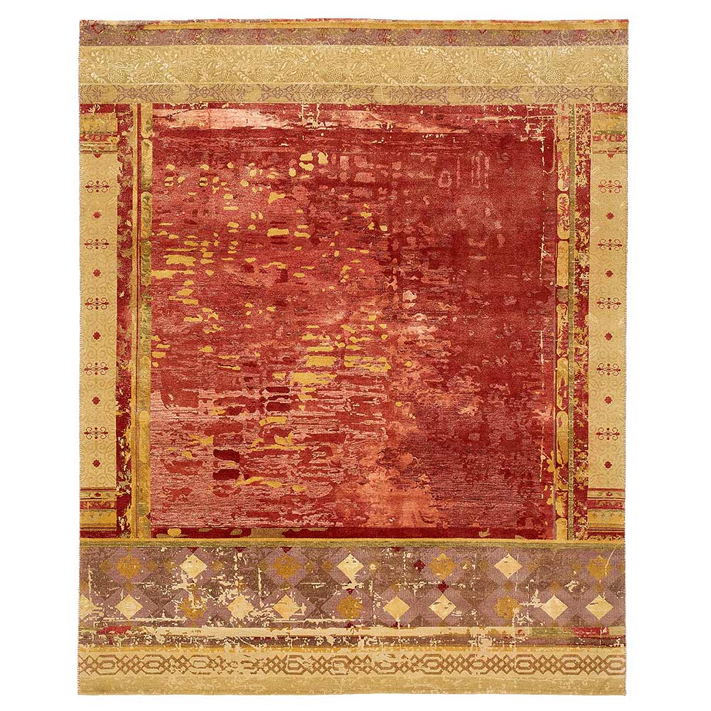 Urban Maze Hand Knotted Woollen and Silk Rug By Tarun Tahiliani