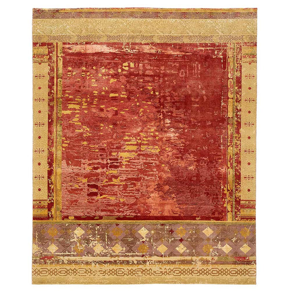 Urban Maze Hand Knotted Woollen and Silk Rug By Tarun Tahiliani