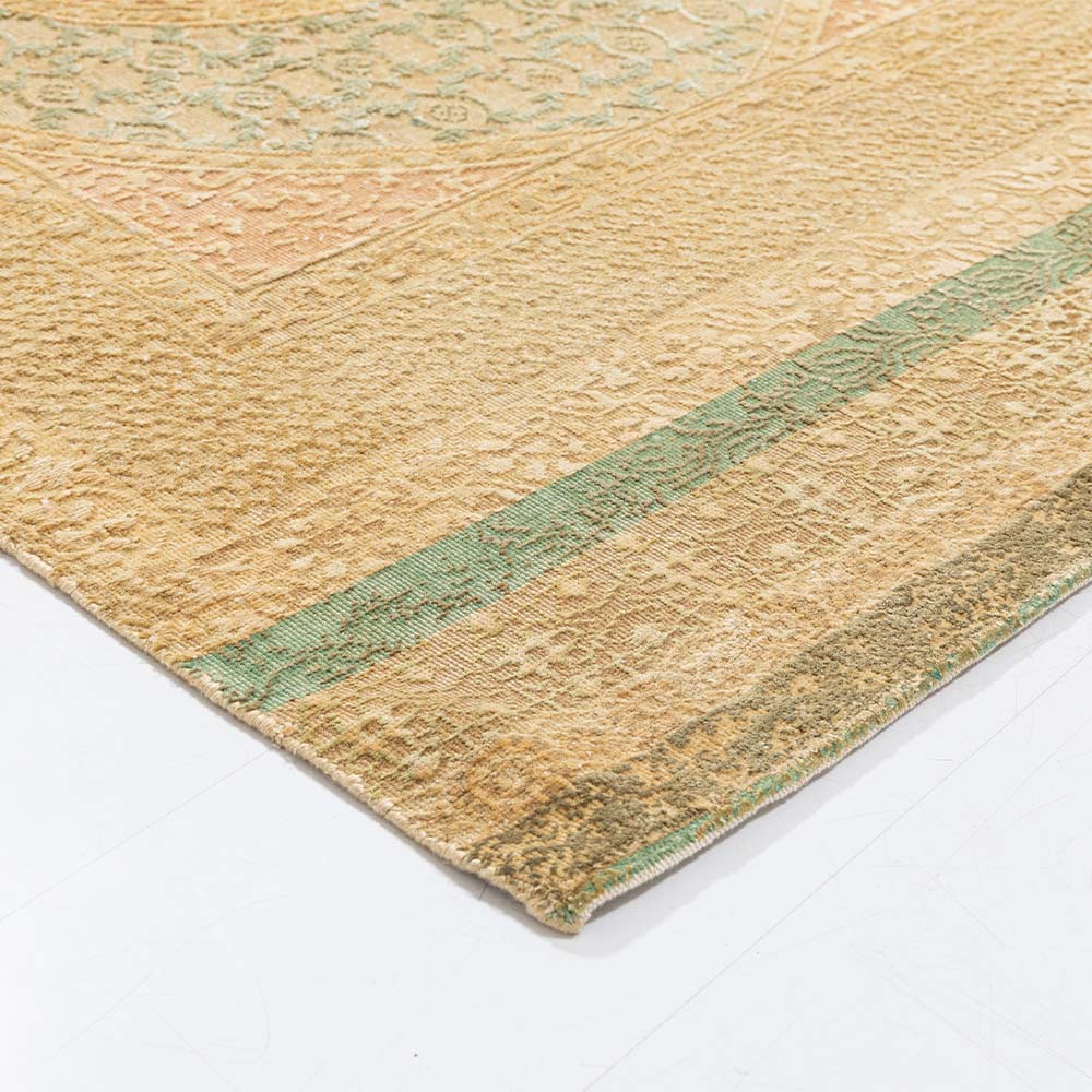 Charbagh Hand Knotted Woolen and Silk Rug
