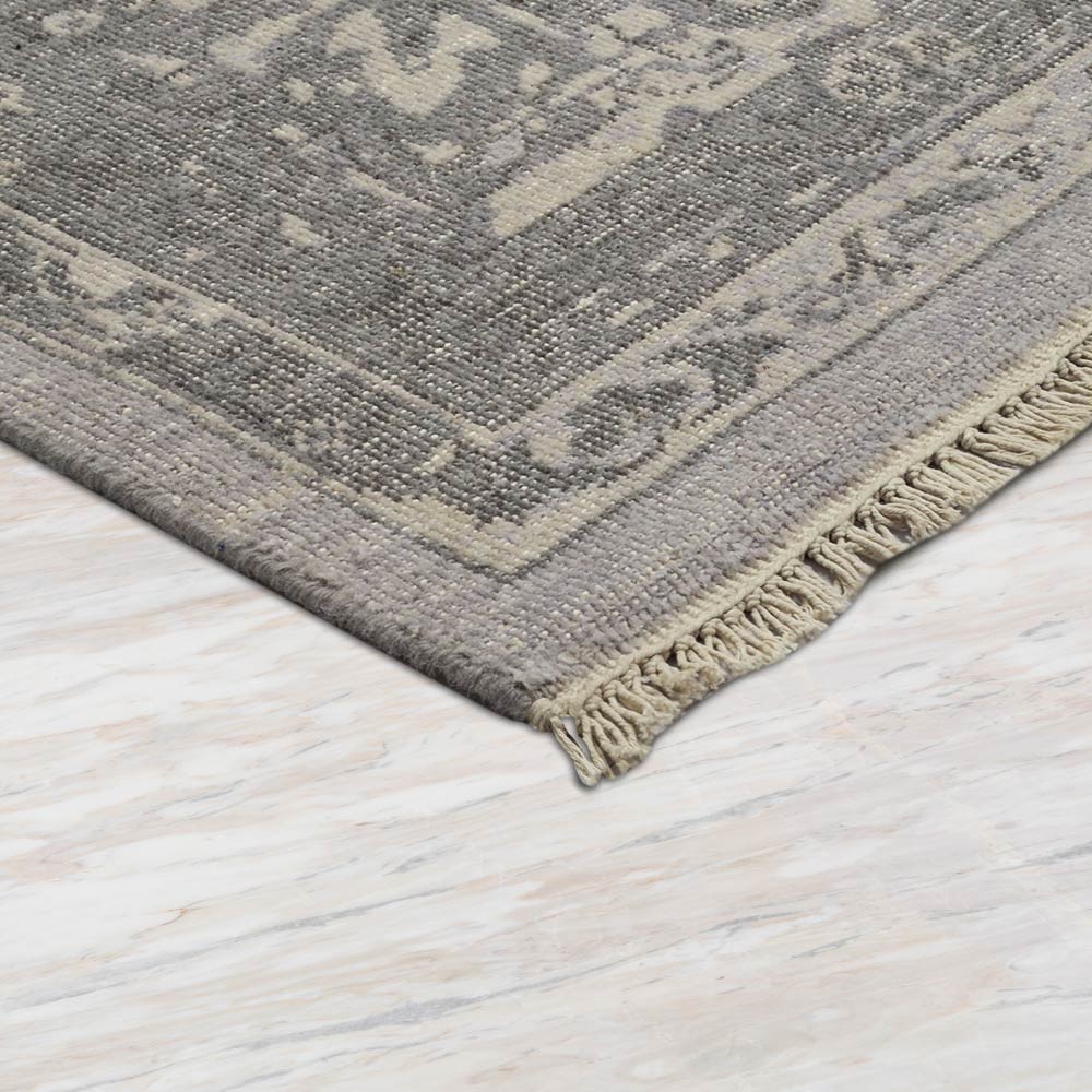 Oudreyy Hand Knotted Woollen Rug