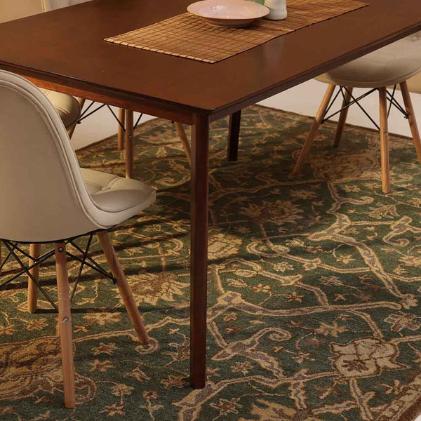 Zamiya hand tufted woollen rug by Obeetee - full view