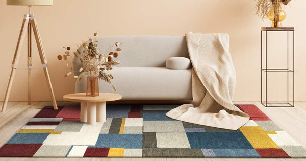 Geometry meets Harmony: Creating Balance with Geometric Rugs in Your Living Room