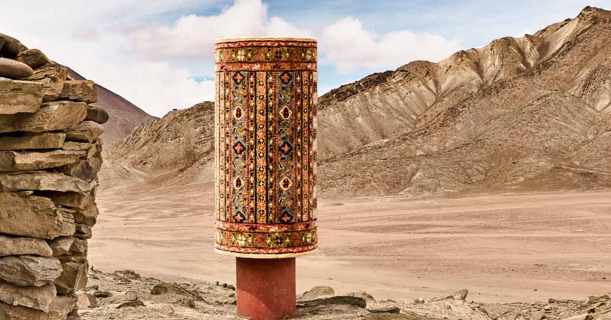 Hand tufted rugs in the Silk Route