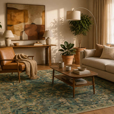 Amber Hand Knotted Woollen Rug