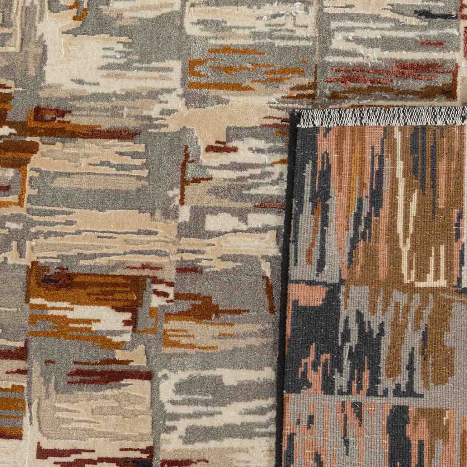 Luna-1 Hand Knotted Woollen And Silk Rug By Angeli Sowani