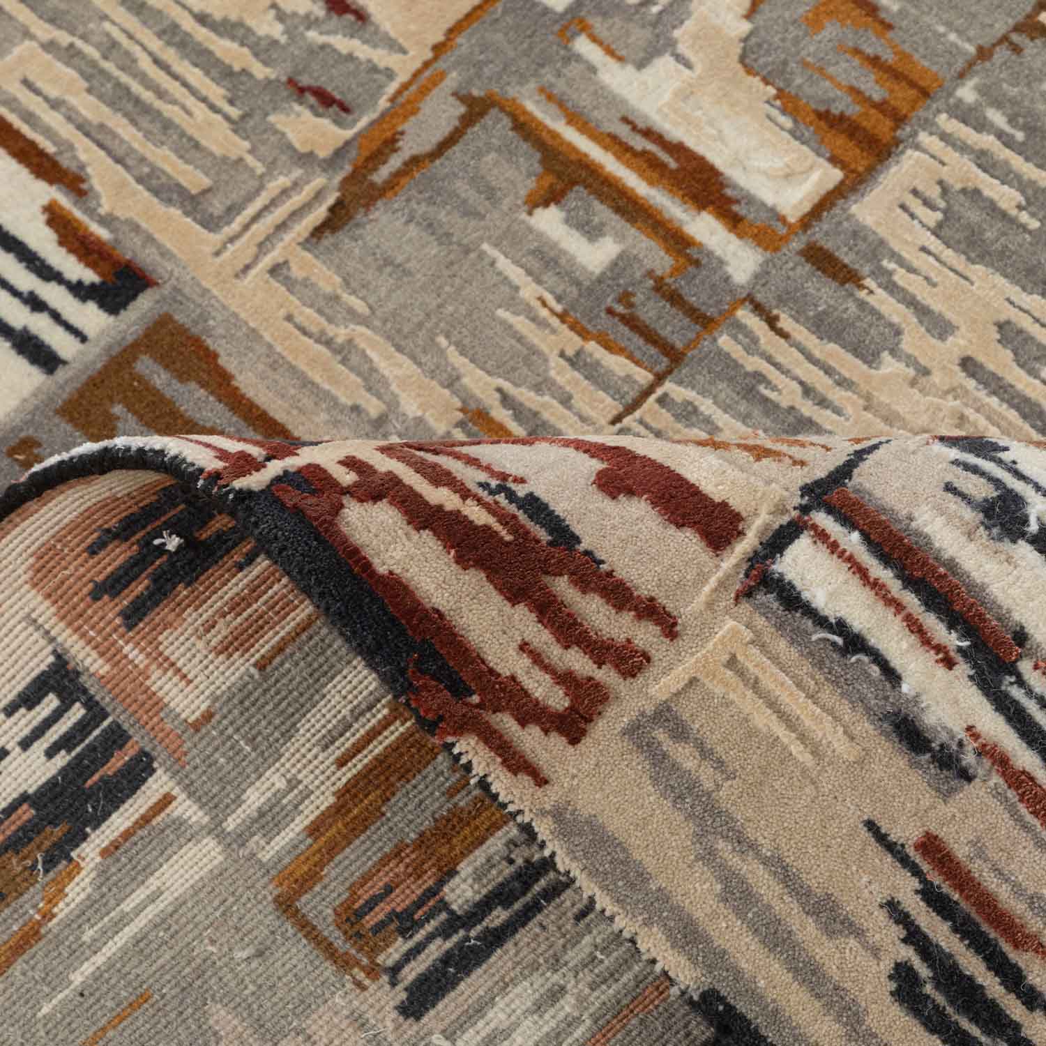 Luna-1 Hand Knotted Woollen And Silk Rug By Angeli Sowani