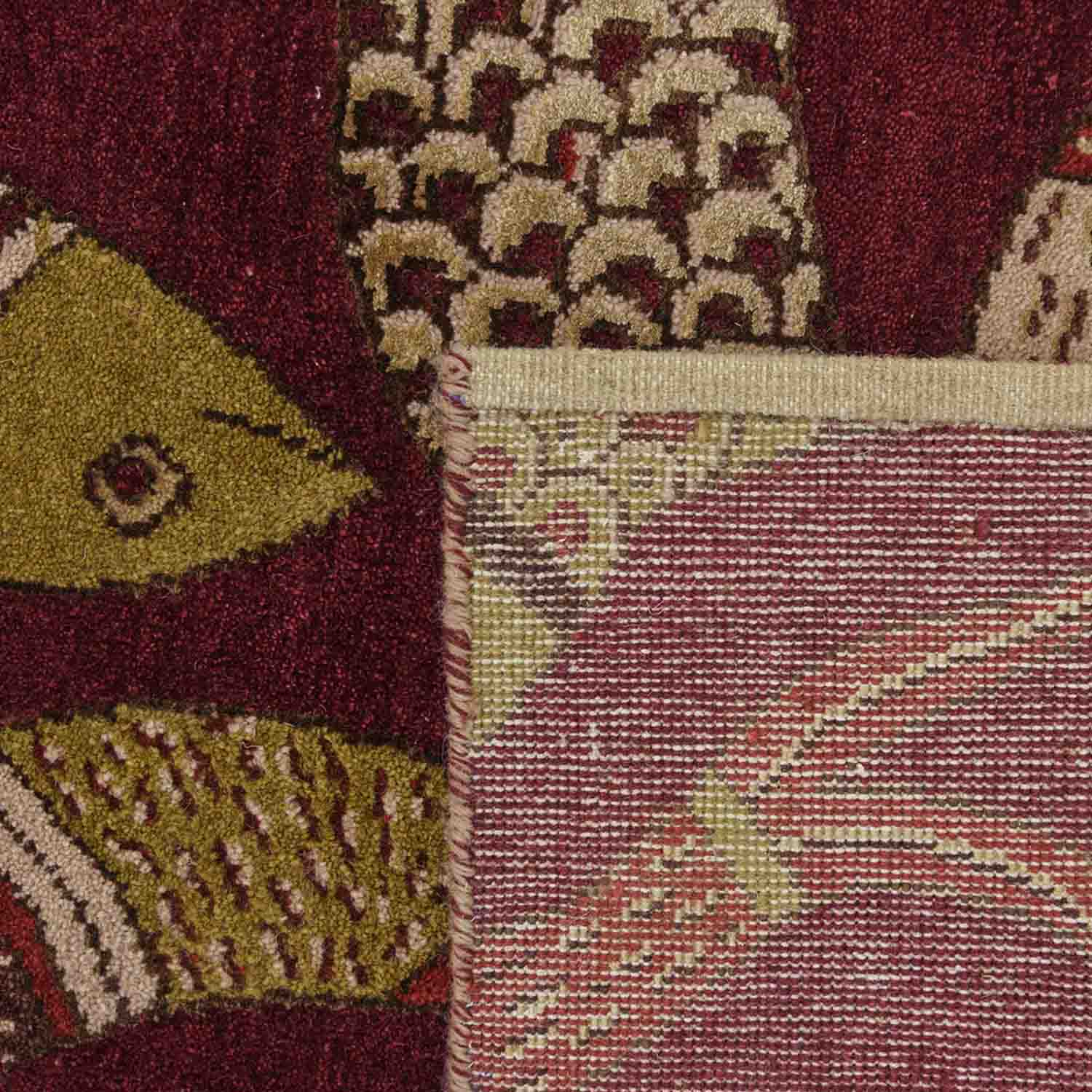 Matsya Tat Hand Knotted Woollen And Viscose Rug