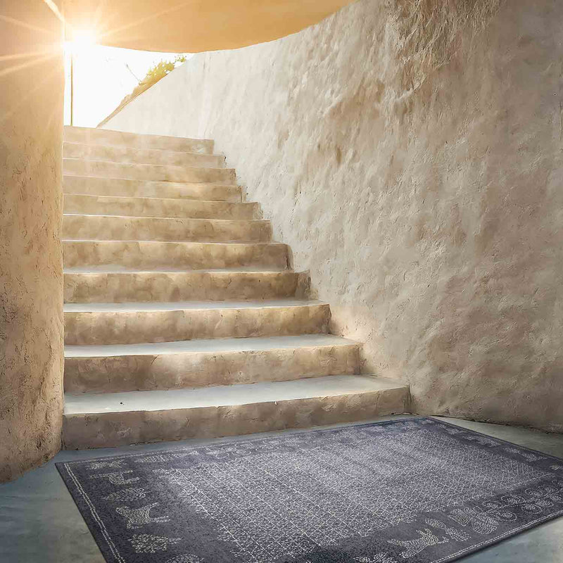 Sankhalata Hand Knotted Woollen Rug by Abraham & Thakore