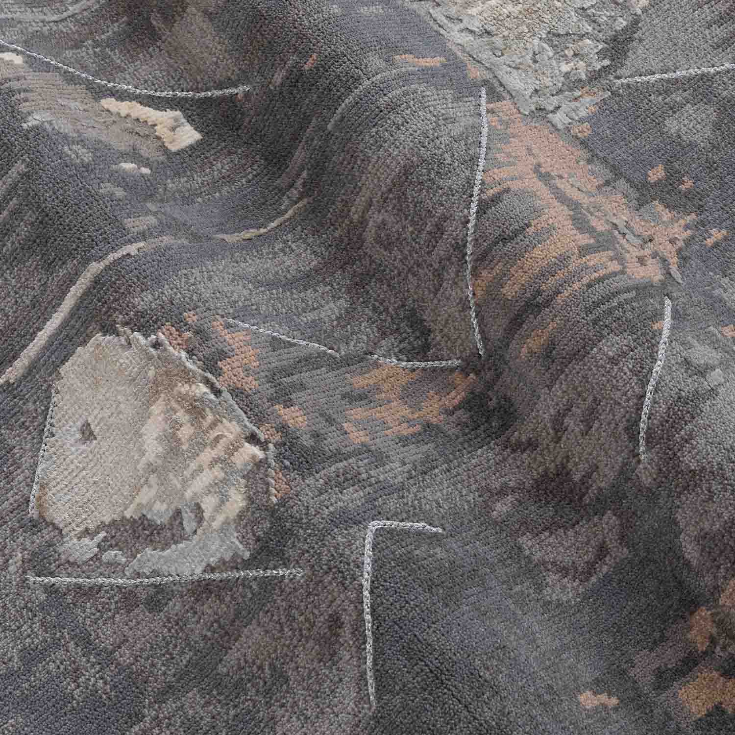 Winchester Cool Hand Knotted Woollen And Viscose Rug By Angeli Sowani