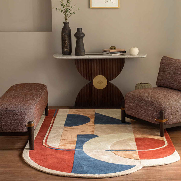 Ice-Lolly Hand Tufted Woollen And Viscose Rug